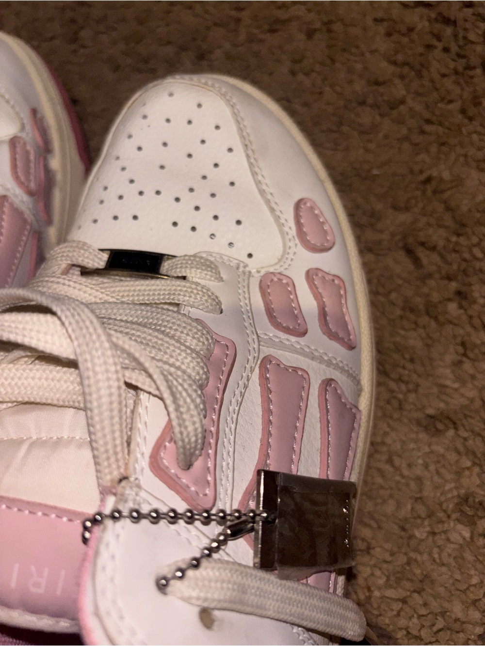 Amiri skele pink & ivory